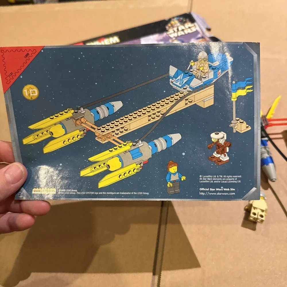 LEGO Star Wars set #7131 Anakin's Podracer Complete Box Instructions Minifigs